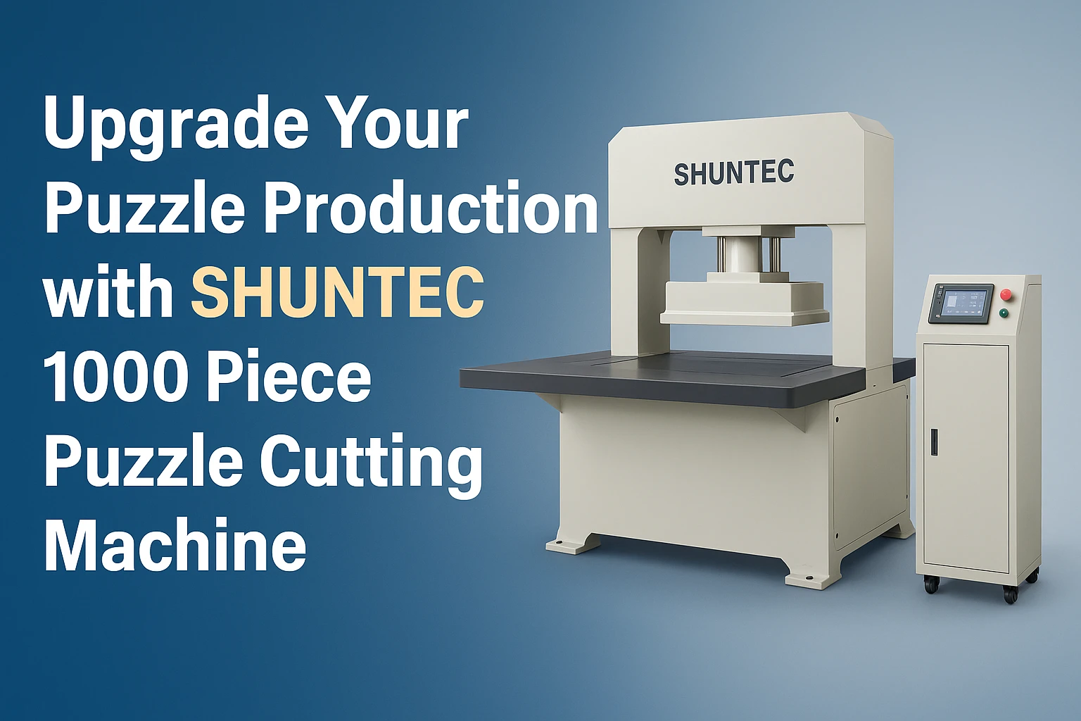 SHUNTEC 1000 piece puzzle cutting machine with control panel