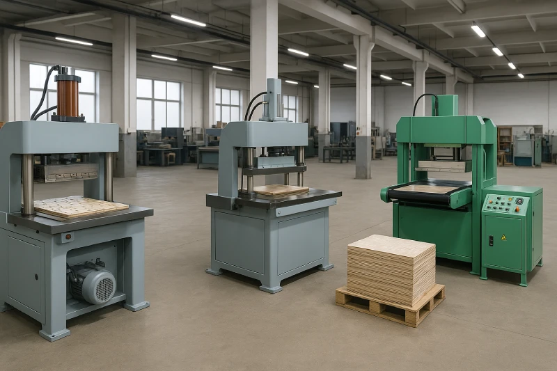 Manual, semi-automatic, and fully automatic puzzle cutting machines displayed in a clean industrial production workshop